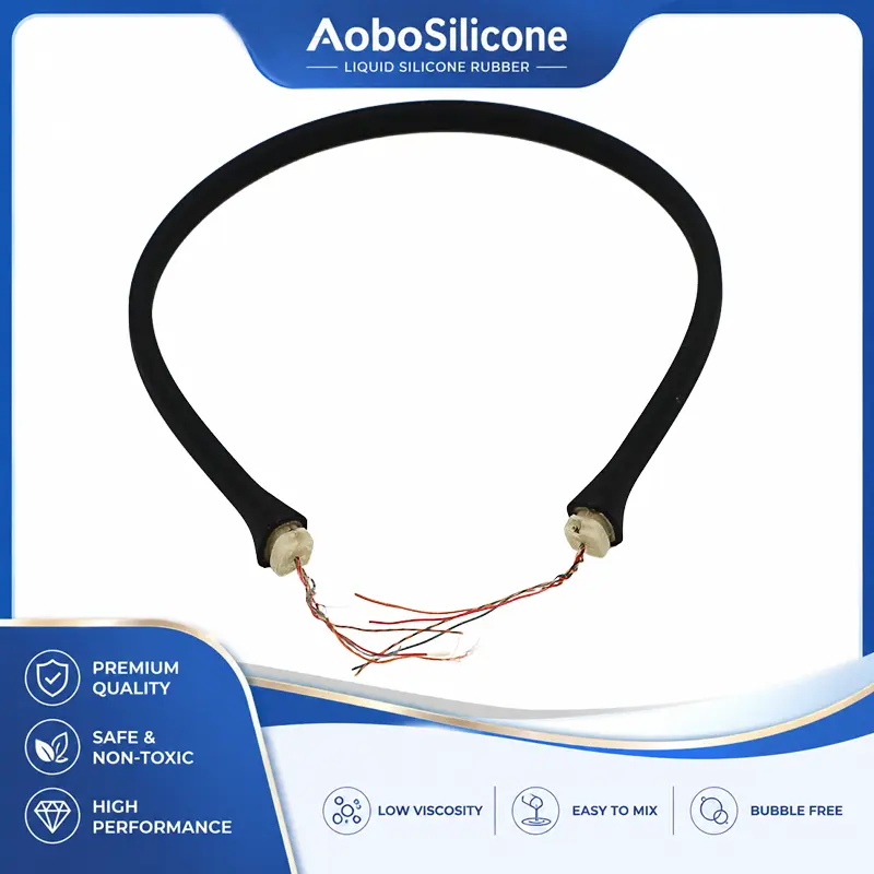 Cáp đúc silicon đeo ở cổ
